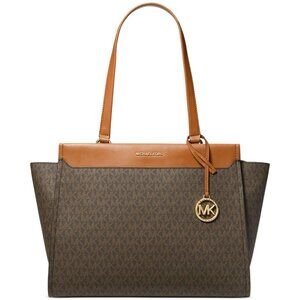 Michael Michael Kors Graham Logo Large Top Zip Tote - Brown/acorn